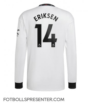 Manchester United Christian Eriksen #14 Borta Matchtröja 2022-23 Långärmad